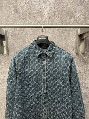 Gucci 26SS Fashion Full GG Casual Versatile Cowboy Coat