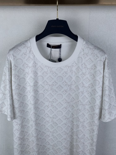 Louis Vuitton 26SS Classic Logo Printed Short Sleeve Couple Casual Round Neck T-shirt