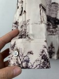 Louis Vuitton 26SS Fashion Full Print Casual Mulberry Silk Long Sleeve Shirt