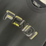 Fendi 26SS Personalized Embroidered Logo T-shirt Unisex Versatile Loose Short Sleeve