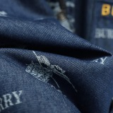 Burberry Classic Full War Horse Printed Embroidered Cowboy Short Sleeved Shirt