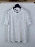 Louis Vuitton 26SS Classic Logo Printed Short Sleeve Couple Casual Round Neck T-shirt