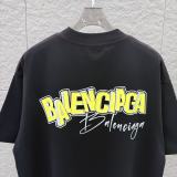 Balenciaga 26SS Fashion 3D Stereoscopic Logo Printed T-shirt Unisex Versatile Loose Short Sleeve