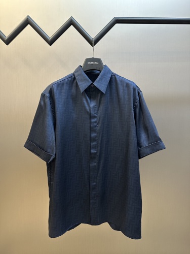 Fendi Classic Full FF Jacquard Short Sleeve Shirt