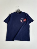 Louis Vuitton Fashion Embroidered Round Neck Short Sleeve Couple Casual Loose T-shirt