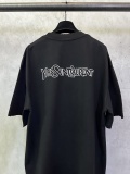 Yves Saint Laurent 26SS Classic Logo Printed Short Sleeve Couple Casual Oversize T-shirt