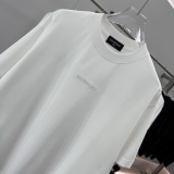 Balenciaga 26SS Simple Embroidered Logo T-shirt Unisex Versatile Loose Short Sleeve