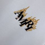 Amiri 26SS Fashion 3D Stereoscopic Logo Printed T-shirt Unisex Versatile Loose Short Sleeve