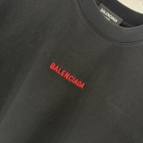 Balenciaga 26SS Simple Embroidered Logo T-shirt Unisex Versatile Loose Short Sleeve