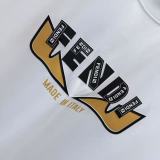 Fendi 26SS Fashion 3D Stereoscopic Logo Printed T-shirt Unisex Casual Loose Short Sleeve
