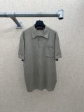 Louis Vuitton Fashion Mesh Hollow Logo Knitted Short Sleeve
