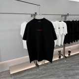 Balenciaga 26SS Simple Embroidered Logo T-shirt Unisex Versatile Loose Short Sleeve