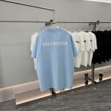 Balenciaga 26SS Simple Embroidered Logo T-shirt Unisex Versatile Loose Short Sleeve