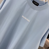 Balenciaga 26SS Simple Embroidered Logo T-shirt Unisex Versatile Loose Short Sleeve