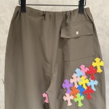 Chrome Hearts Fashion Colorful Cross Casual Parachute Pants