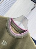 Loewe New Women's Fashion Embroidered Logo Casual Splicing Short Sleeve T-shirt