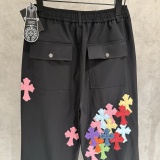 Chrome Hearts Fashion Colorful Cross Casual Parachute Pants
