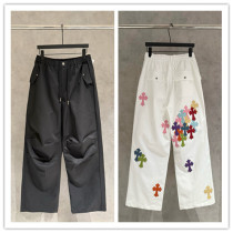 Chrome Hearts Fashion Colorful Cross Casual Parachute Pants