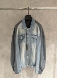 Balenciaga Couple Fashion Versatile Splicing Cowboy Jacket
