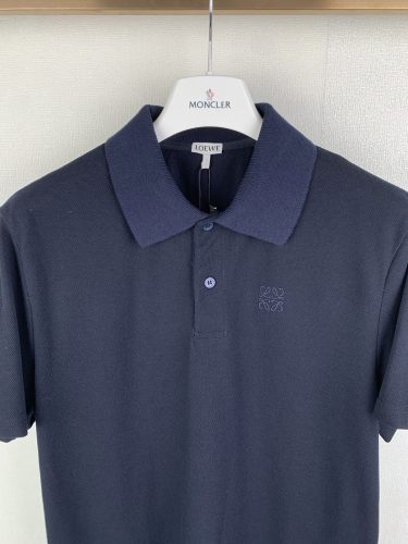 Loewe Classic Embroidered Logo Versatile Short Sleeve Polo Shirt