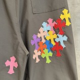 Chrome Hearts Fashion Colorful Cross Casual Parachute Pants