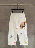 Chrome Hearts Fashion Colorful Cross Casual Parachute Pants