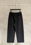 Chrome Hearts Fashion Leather Cross Pearl Side Guard Pants Couple Versatile Casual Pants