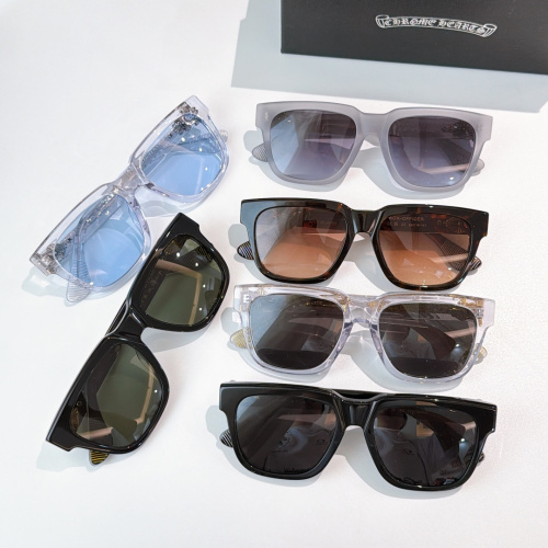 Chrome Hearts Couple Fashion Versatile Square Frame Glasses Model: BOX OFFICER Size: 56-19-144