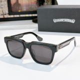 Chrome Hearts Couple Fashion Versatile Square Frame Glasses Model: BOX OFFICER Size: 56-19-144