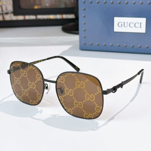 Gucci Fashion Versatile Square Frame Sunglasses Model: GG2053S Size: 57-17-145