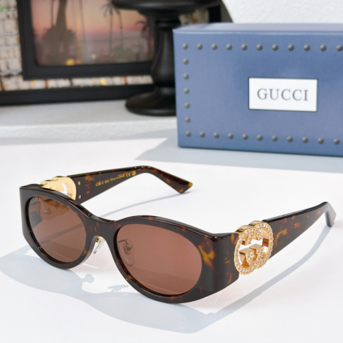 Gucci Fashion Versatile Sunglasses Model: GG2123SA Size: 55-19-140