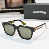 Chrome Hearts Couple Fashion Versatile Square Frame Glasses Model: BOX OFFICER Size: 56-19-144