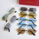 Cartier Fashion Personality Versatile Frameless Glasses Model: CT0805S
