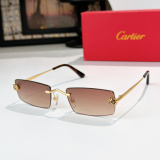Cartier Fashion Versatile Frameless Glasses Model: CT0598S Size: 55-20-145
