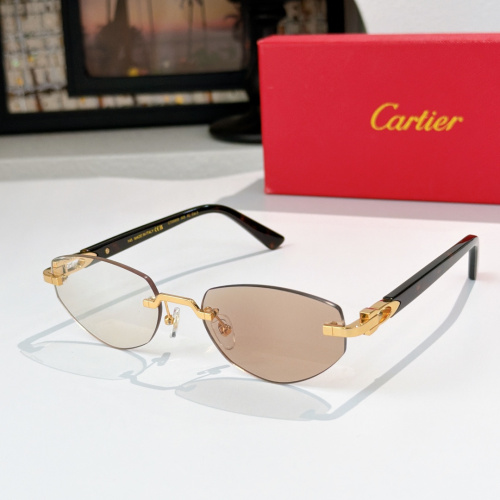 Cartier Fashion Versatile Frameless Glasses Model: CT0580S Size: 56-18-145