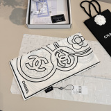 Chanel Fashion Versatile Logo Printed Silk Square Towel 90 x 90 CM