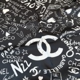 Chanel Fashion Versatile Logo Silk Square Towel 90 x 90 CM