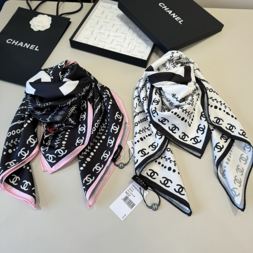Chanel Fashion Versatile Silk Square Towel 90 x 90 CM