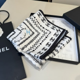 Chanel Fashion Versatile Silk Square Towel 90 x 90 CM