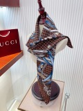 Gucci Fashion Versatile Double Sided Same Color Silk Square Towel 90 x 90 CM