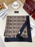 Gucci Fashion Versatile Double Sided Same Color Silk Square Towel 90 x 90 CM