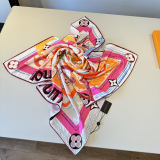 Louis Vuitton Fashion Versatile Silk Square Towel 90 x 90 CM