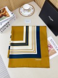 Yves Saint Laurent Fashion Versatile Double Sided Same Color Silk Square Towel 90 x 90 CM