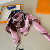 Louis Vuitton Fashion Versatile Silk Square Towel 90 x 90 CM