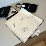 Chanel Fashion Versatile No.5 Perfume Logo Printed Silk Square 90 x 90 CM