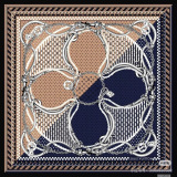 Louis Vuitton Fashion Versatile Color Blocked Logo Printed Silk Square Towel 90 x 90 CM