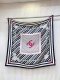 Chanel Fashion Versatile Double Sided Same Color Silk Square Towel 90 x 90 CM