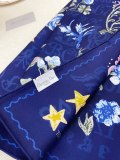 Dior Fashion Versatile Double Sided Same Color Silk Square Towel 90 x 90 CM