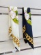 Chanel Fashion Versatile Double Sided Same Color Silk Square Towel 90 x 90 CM