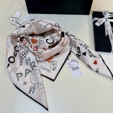 Chanel Fashion Versatile Logo Silk Square Towel 90 x 90 CM